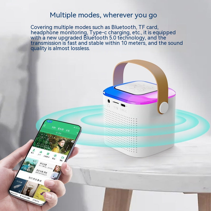 Karaoke Bluetooth Speaker with 2 Wireless Mics