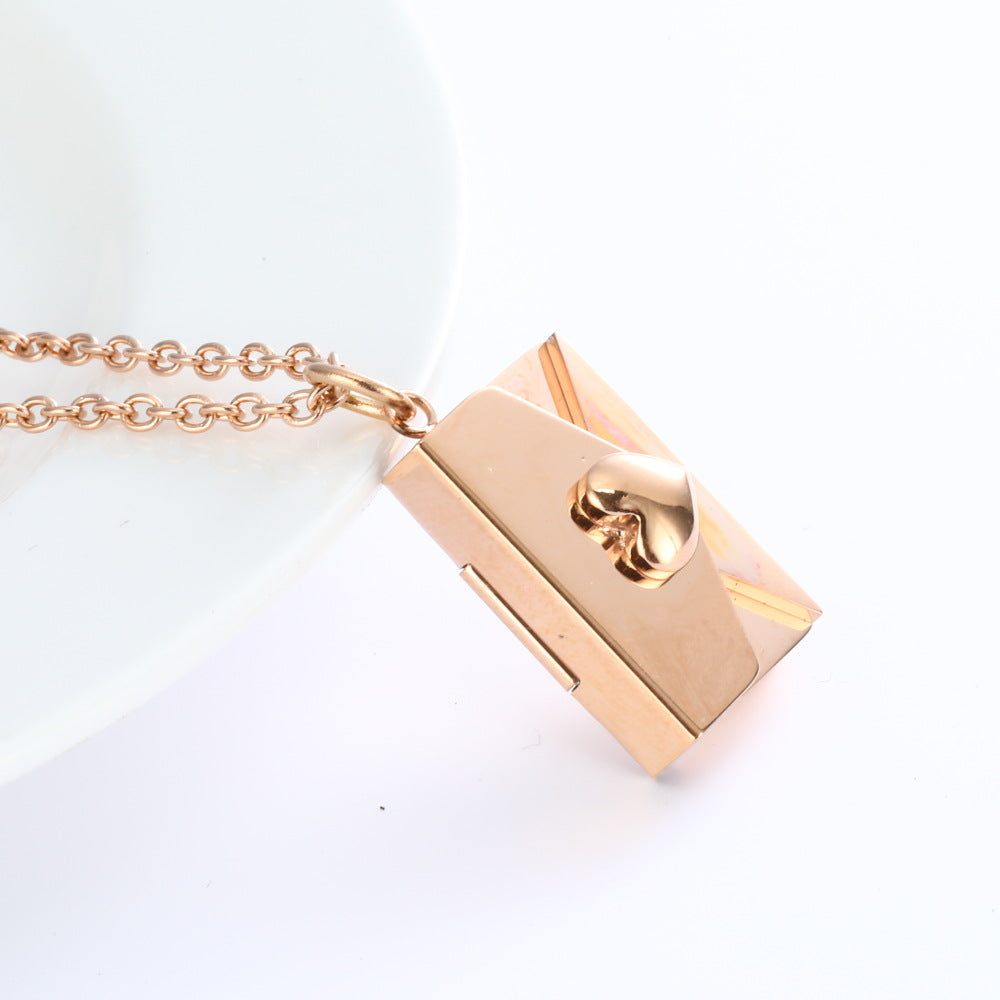 Secret Message Envelope Necklace
