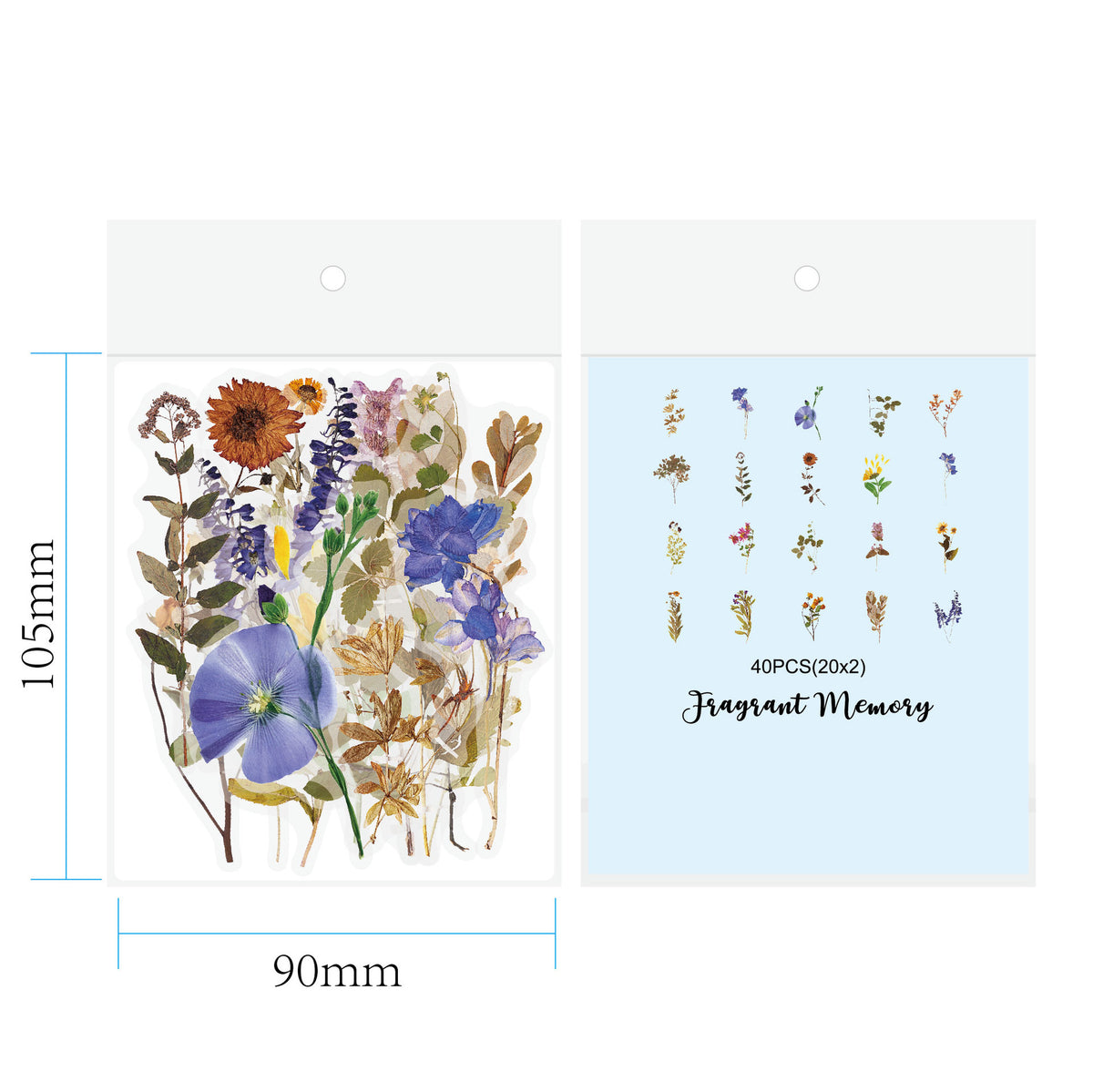 Vintage Mushroom & Flower Journal Stickers