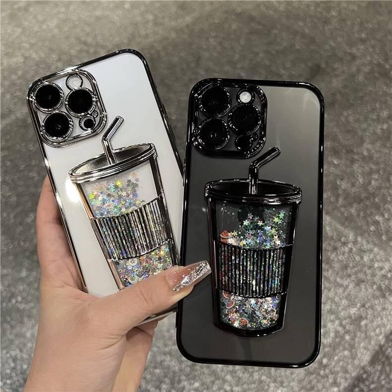 3D Drink Cup Quicksand Case