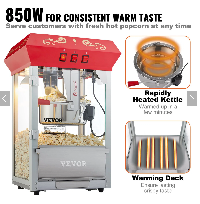 8 oz Popcorn Machine