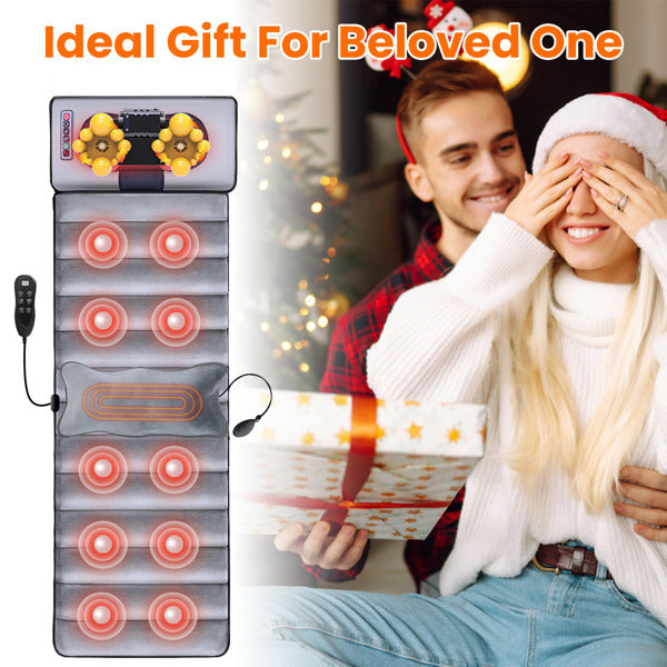 Full-Body Vibrating Massage Mat with Heat