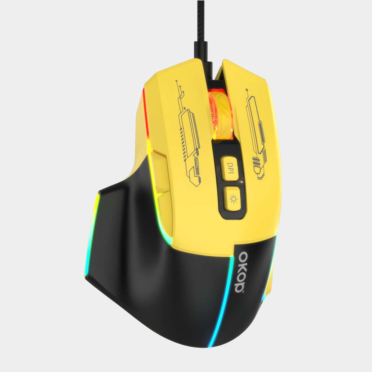 Ergonomic Wired Optical Mouse