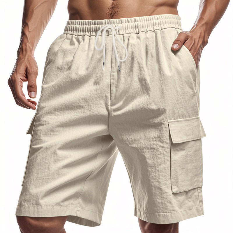 Men's Linen Drawstring Shorts