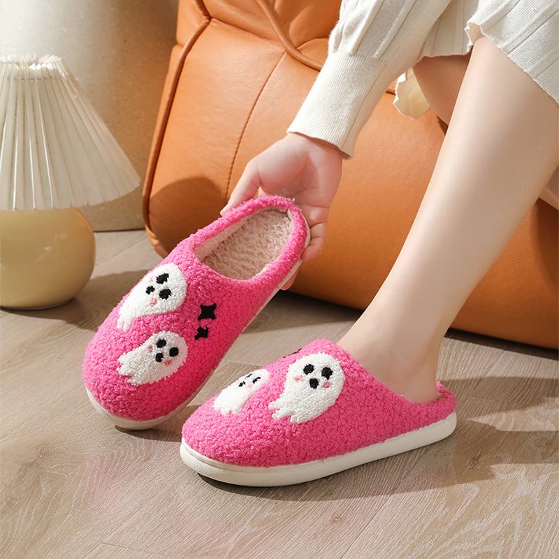 Cute Ghost Plush Slippers