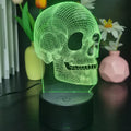 3D Illusion Skull Lamp