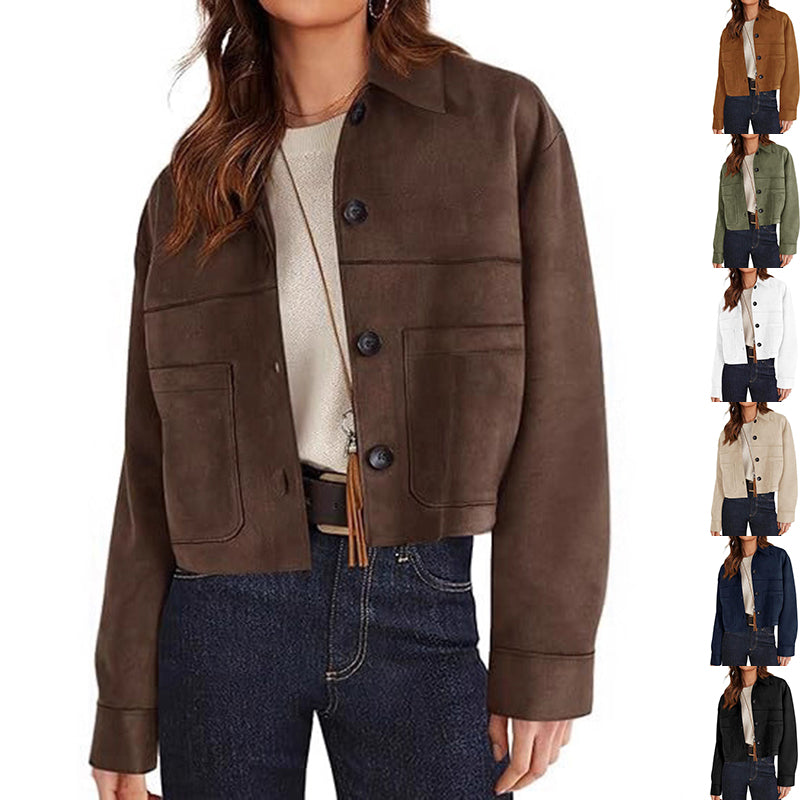 Faux Suede Short Jacket
