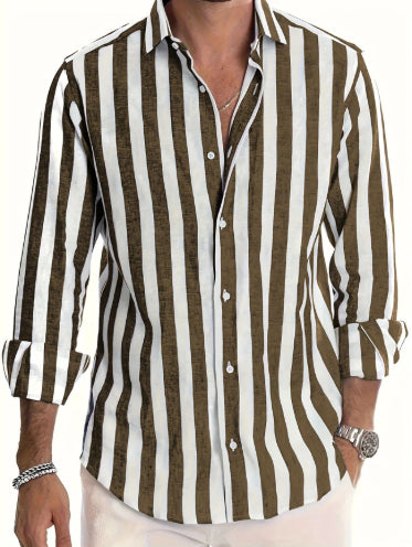 Men's Striped Casual Shirt