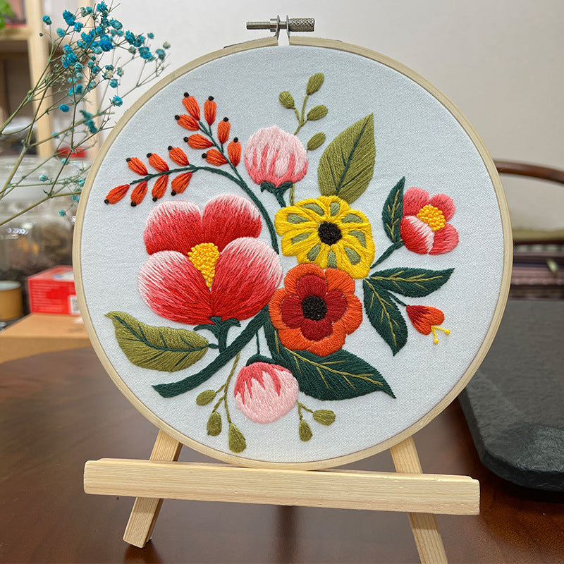 3D Flower Embroidery Kit