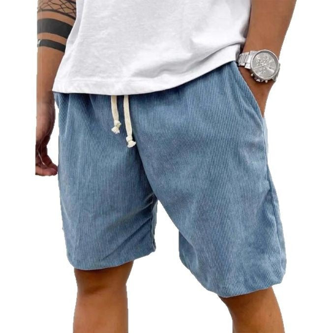 Men's Corduroy Drawstring Shorts