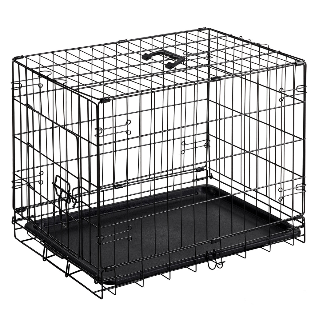 Folding Metal Dog Crate (24–30 in)