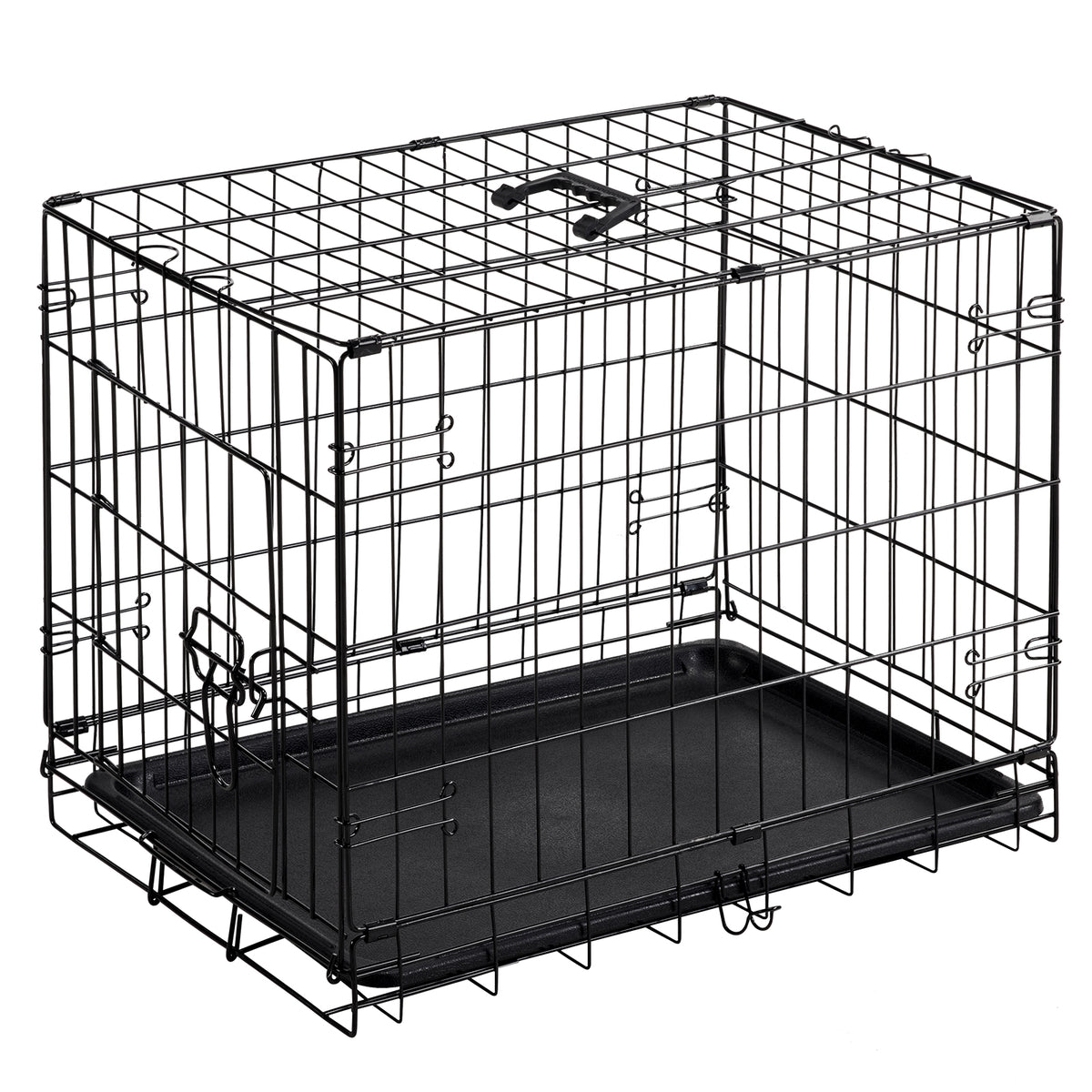 Folding Metal Dog Crate (24–30 in)