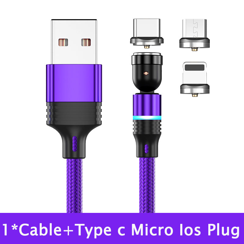 540° Rotating Magnetic Charging Cable