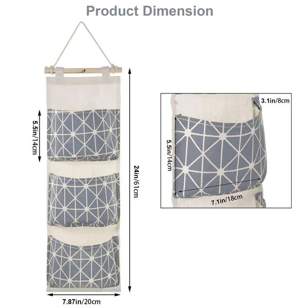 Wall-Mount Linen Storage Pockets