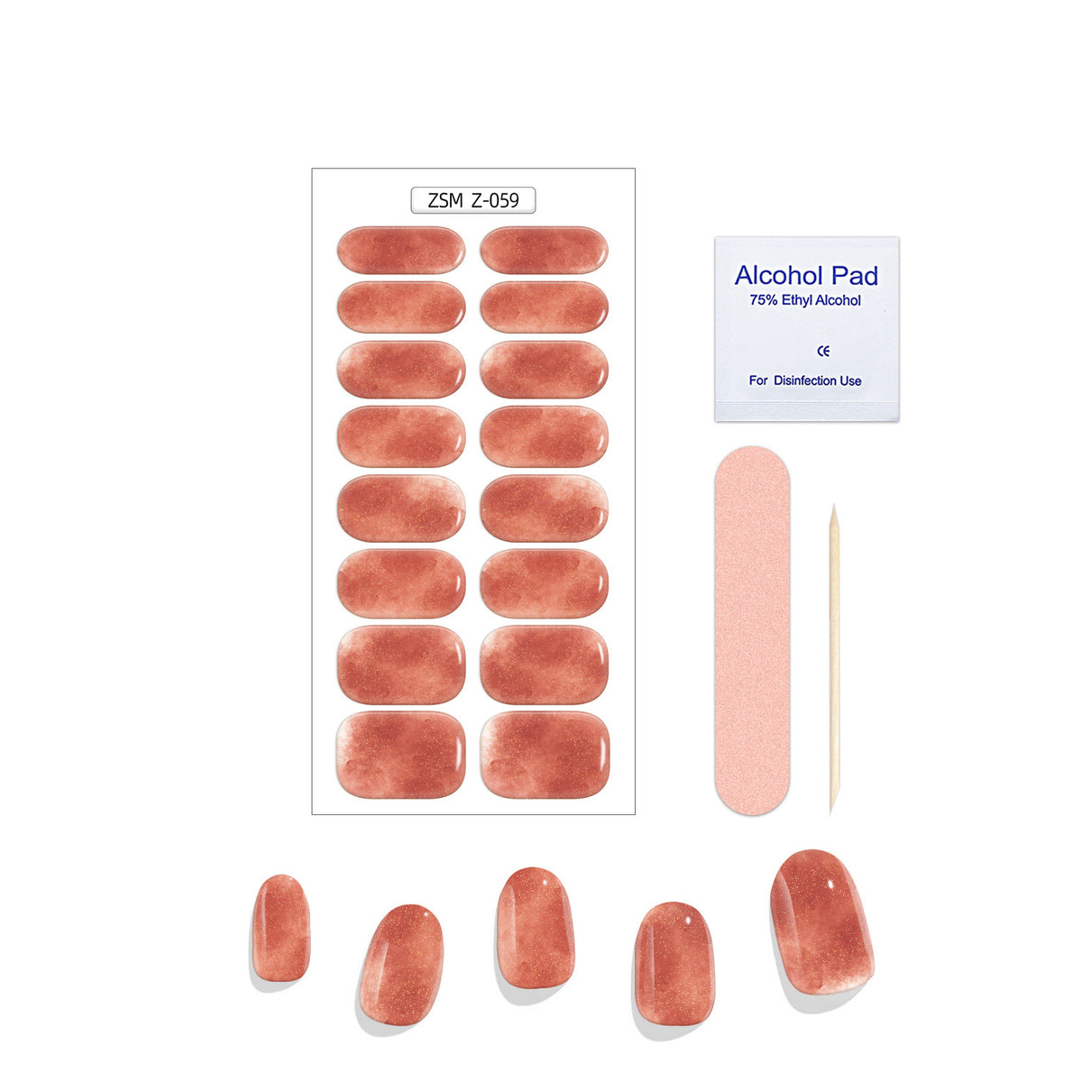 Glitter Gel Nail Strips