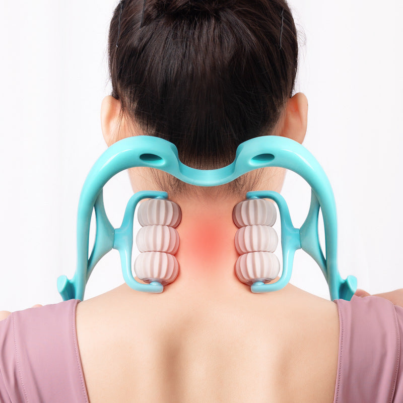 6-Wheel Manual Neck & Shoulder Massage Roller