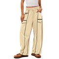 Striped Wide-Leg Sweatpants