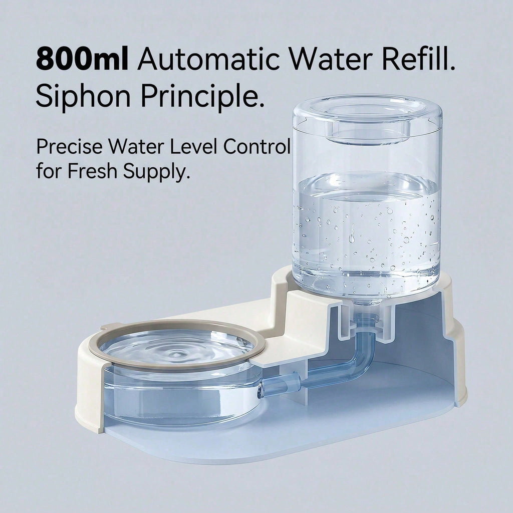 Cat-Shaped Gravity Food & Water Station