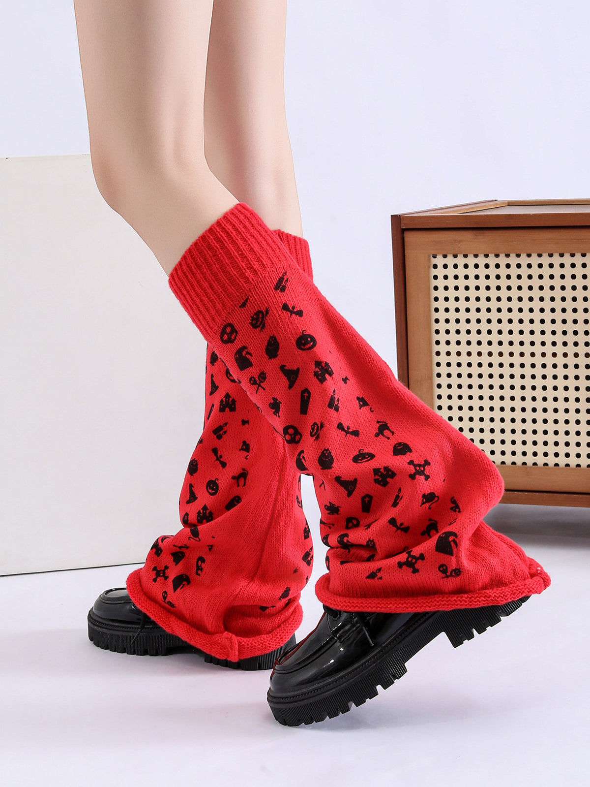 Neon Halloween Leg Warmers