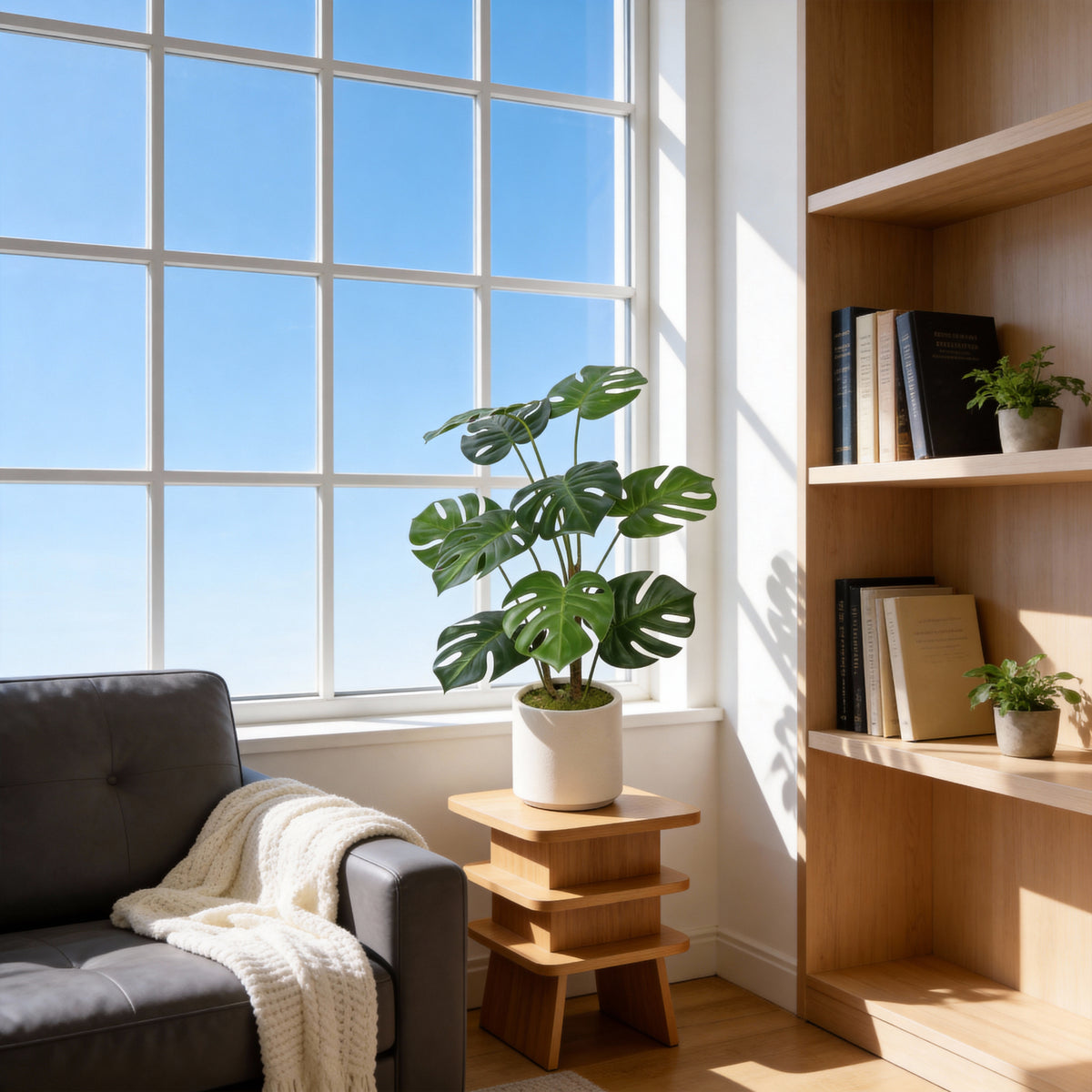 Artificial Monstera Plants (2 pcs)