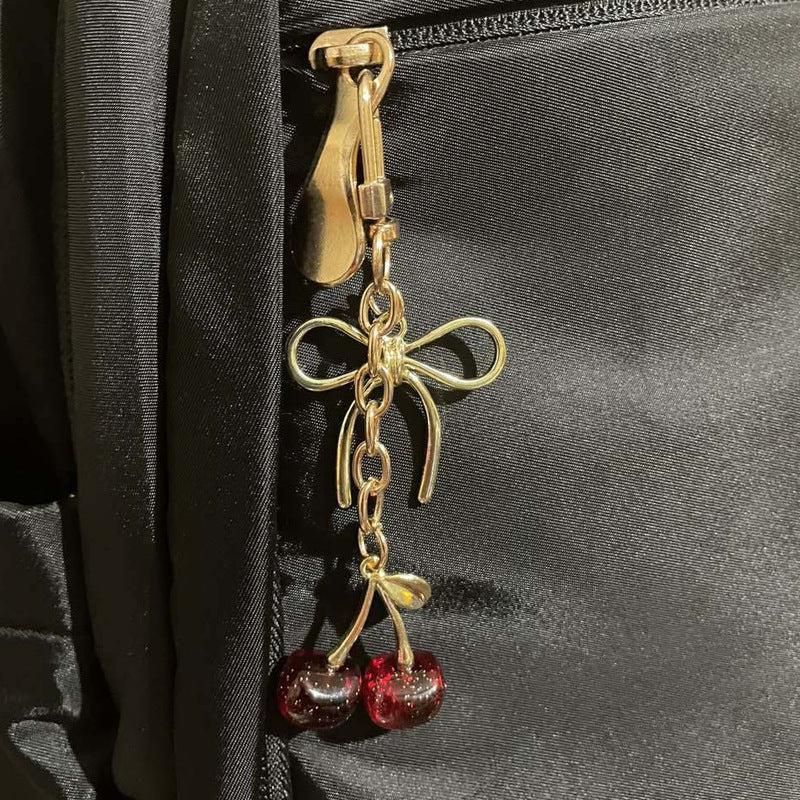 Glossy Cherry Keychain