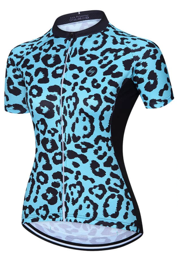 Printed Short-Sleeve Cycling Jersey