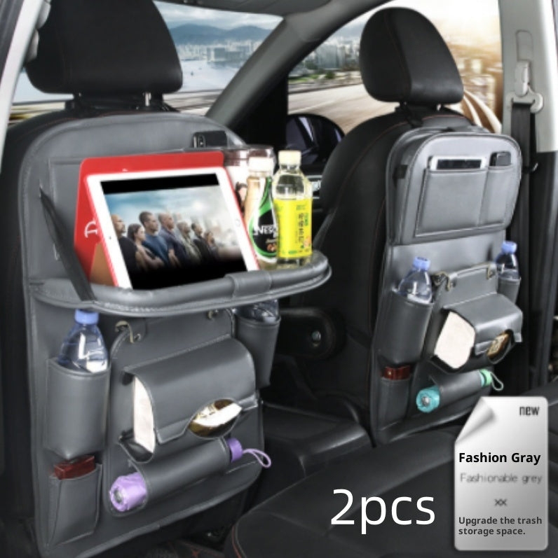 Faux Leather Seat-Back Car Organizer