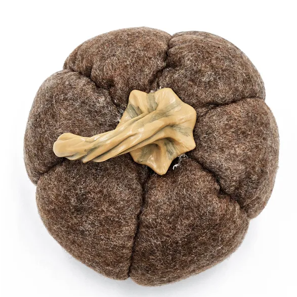 Brown Fabric Pumpkins (Set of 3)