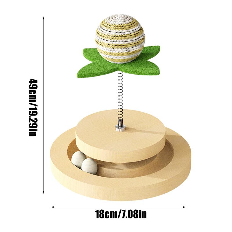 Sisal Scratch Pad with Ball Track