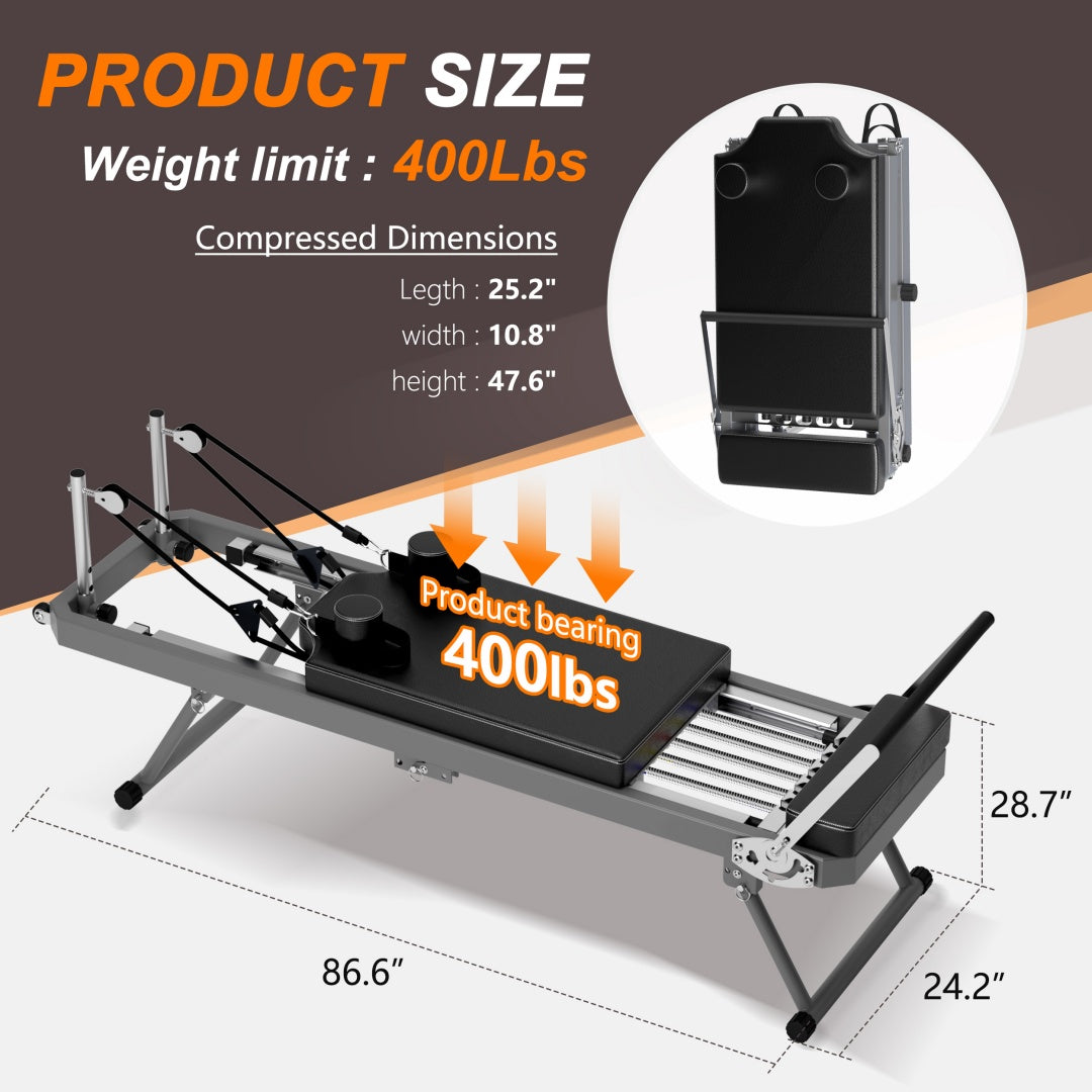 Foldable Pilates Reformer