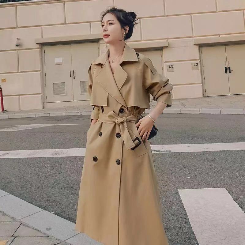 Women's Double-Breasted Belted Coat