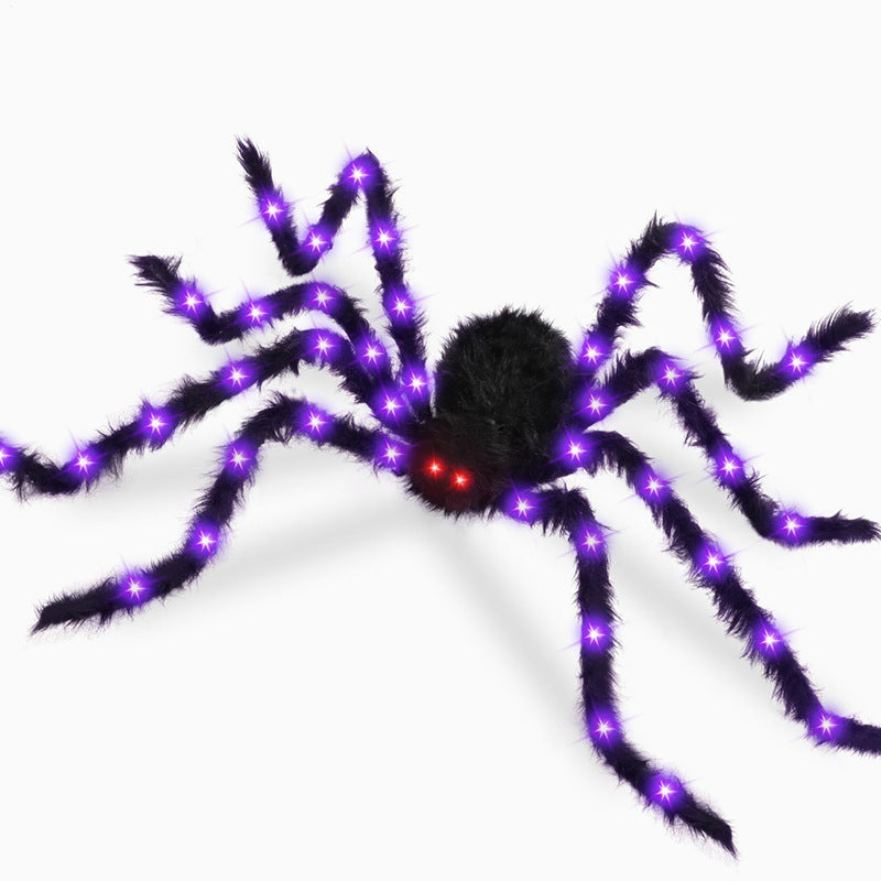 Giant Spider Web with Plush Spider