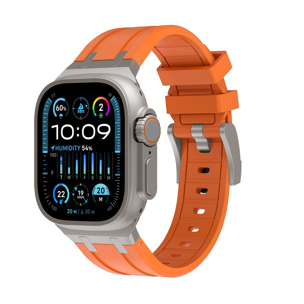 Two-Tone Silicone Smartwatch Band