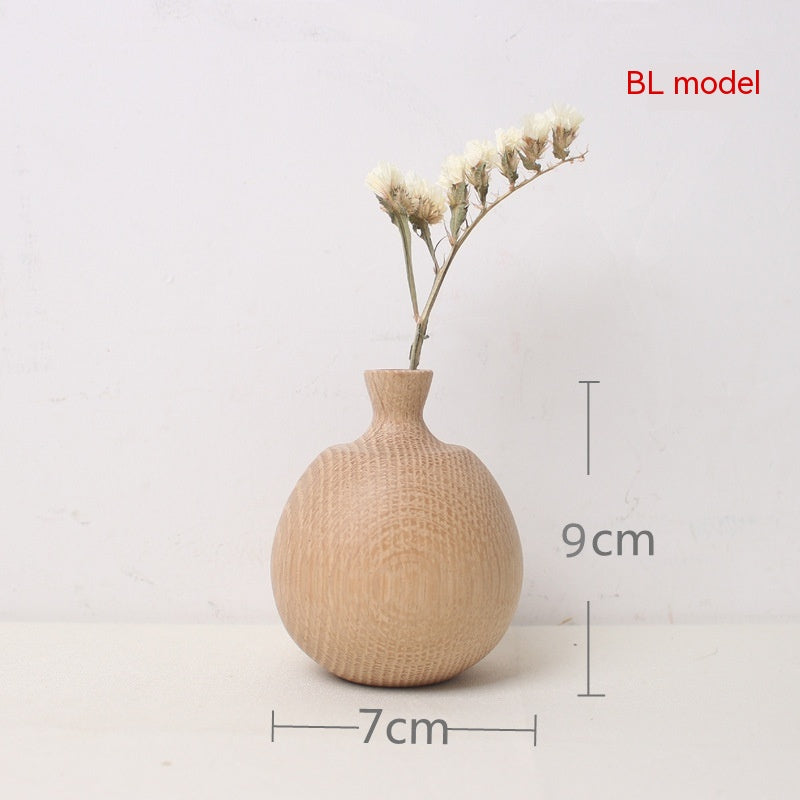 Solid Wood Dried Flower Vase