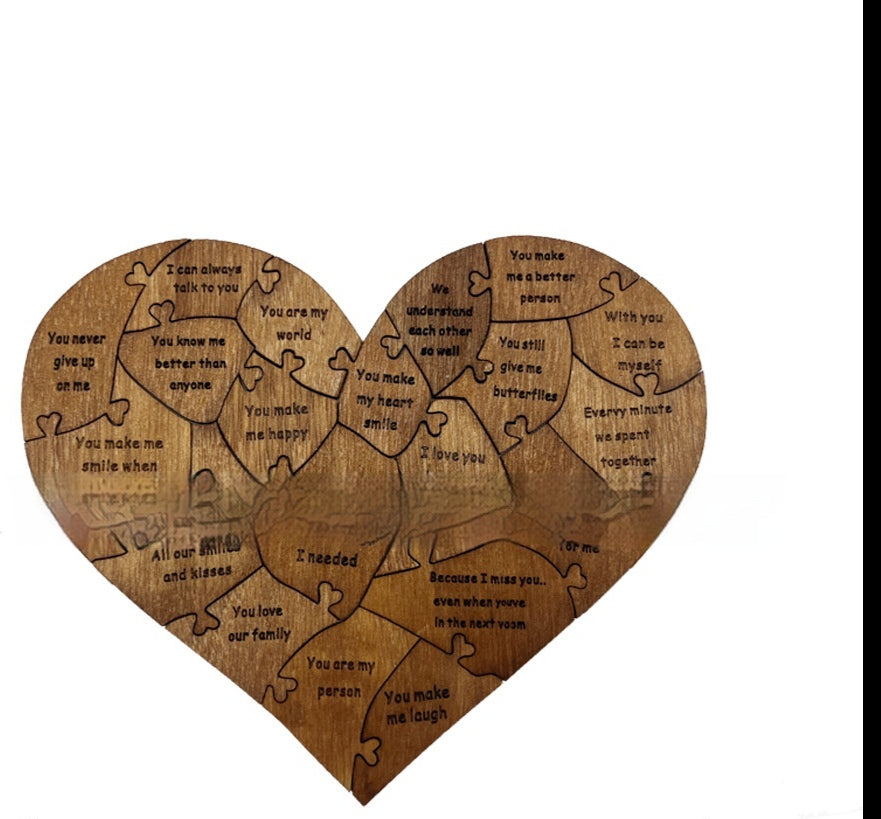 "Reasons Why I Love You" Heart Puzzle