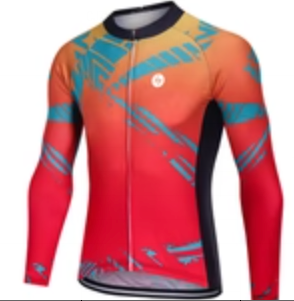 Printed Short-Sleeve Cycling Jersey