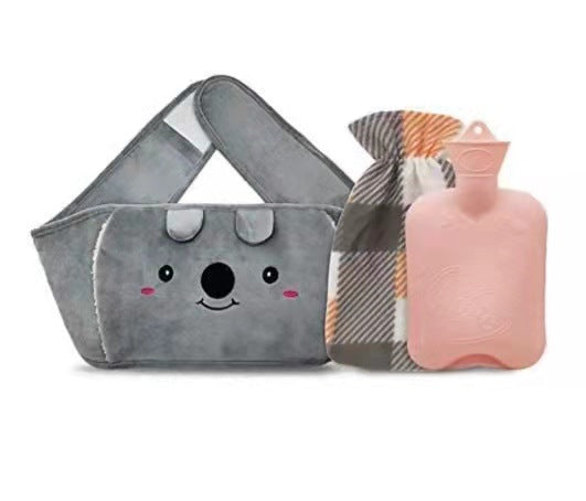 Plush Belly Warmer with Hot Water Bottle