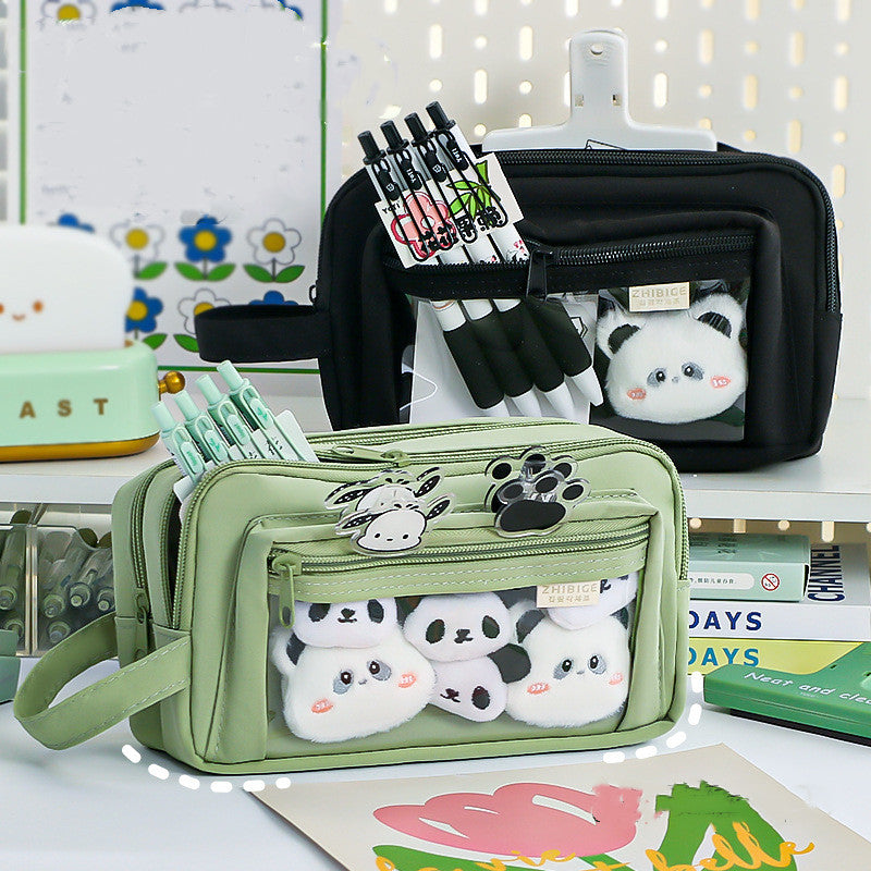 Clear Cartoon Pencil Case