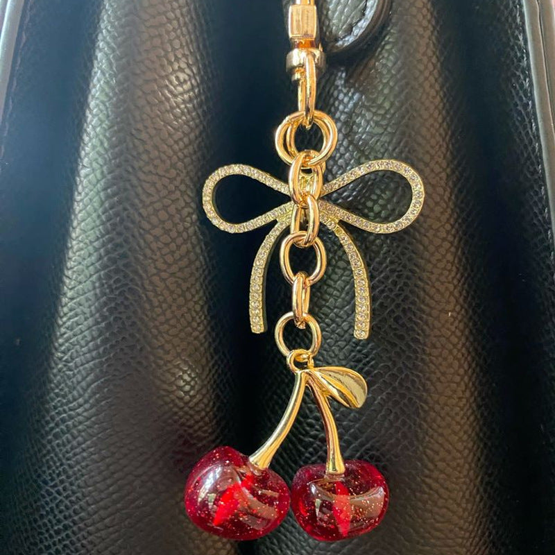 Glossy Cherry Keychain