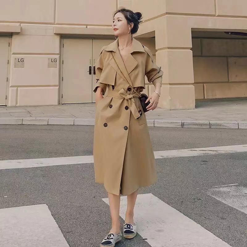 Women's Double-Breasted Belted Coat