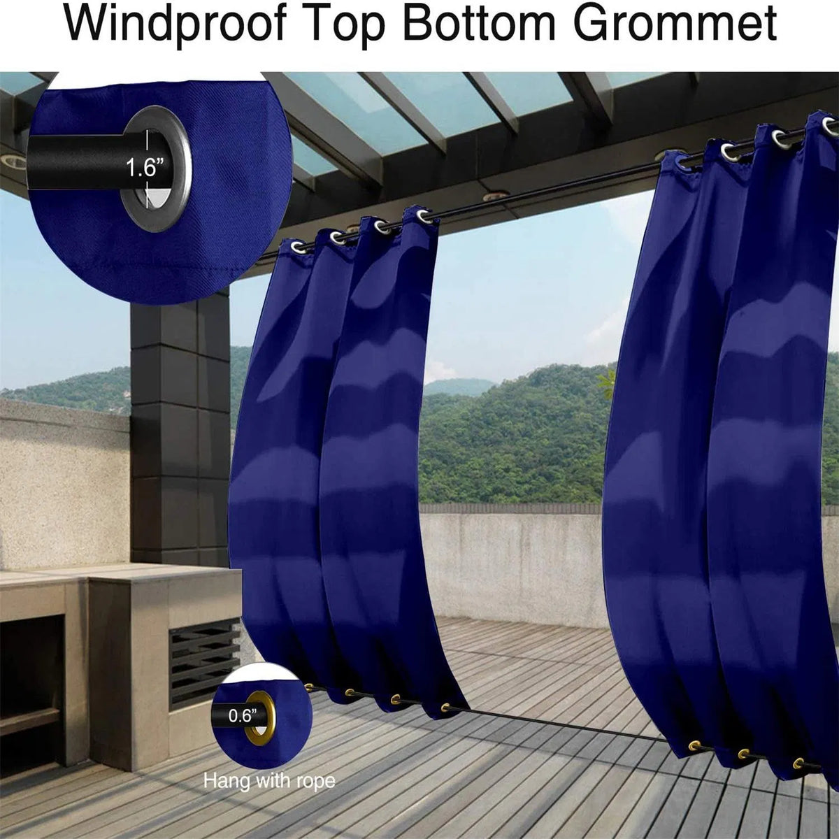 Outdoor Patio Curtain Panel
