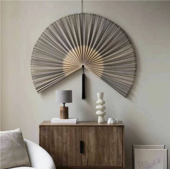 Decorative Bamboo Wall Fan