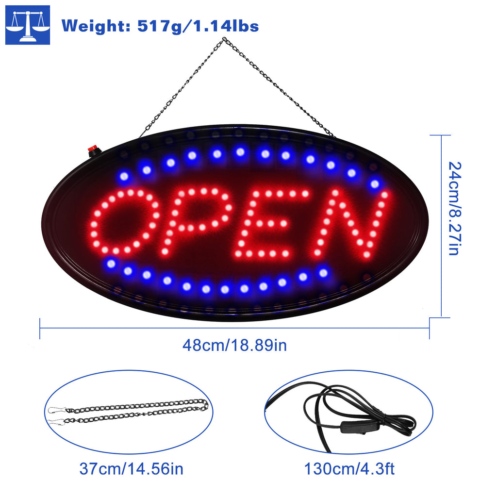 LED Neon "OPEN" Sign