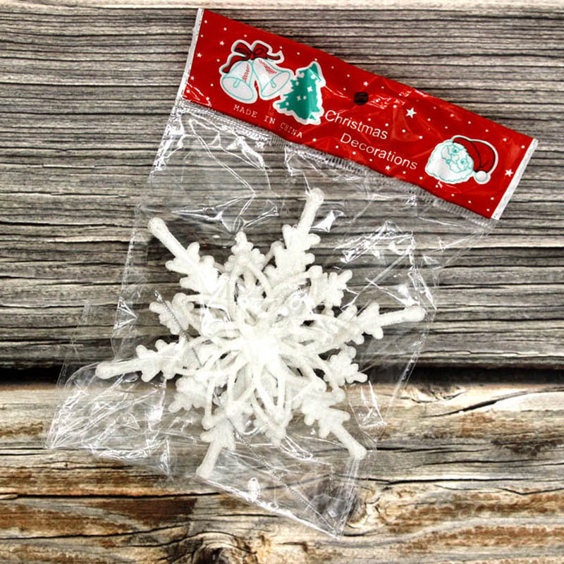 3D White Snowflake Ornaments