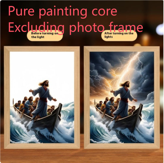 LED Light-Up Cross Art Frame