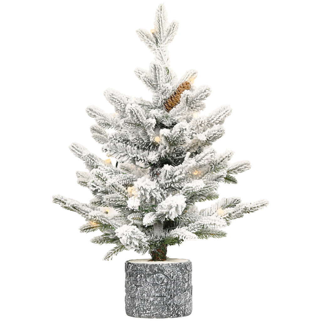 Tabletop Flocked Christmas Tree
