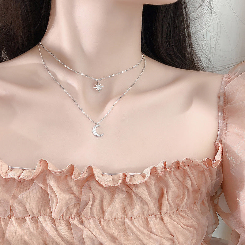 Astral Moon Layered Necklace
