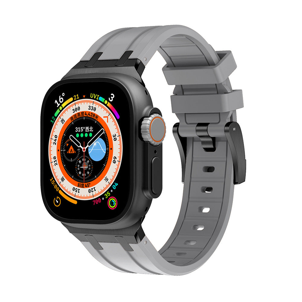 Two-Tone Silicone Smartwatch Band