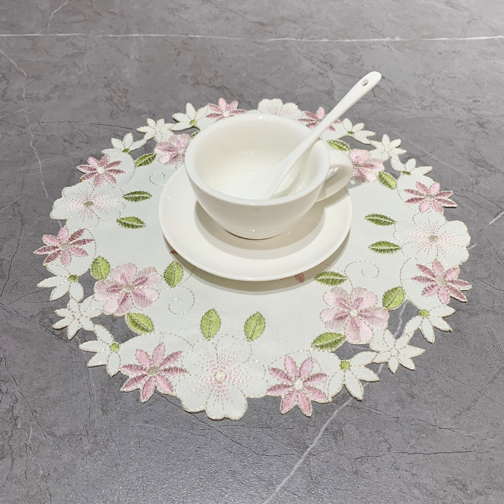 Embroidered Round Placemat