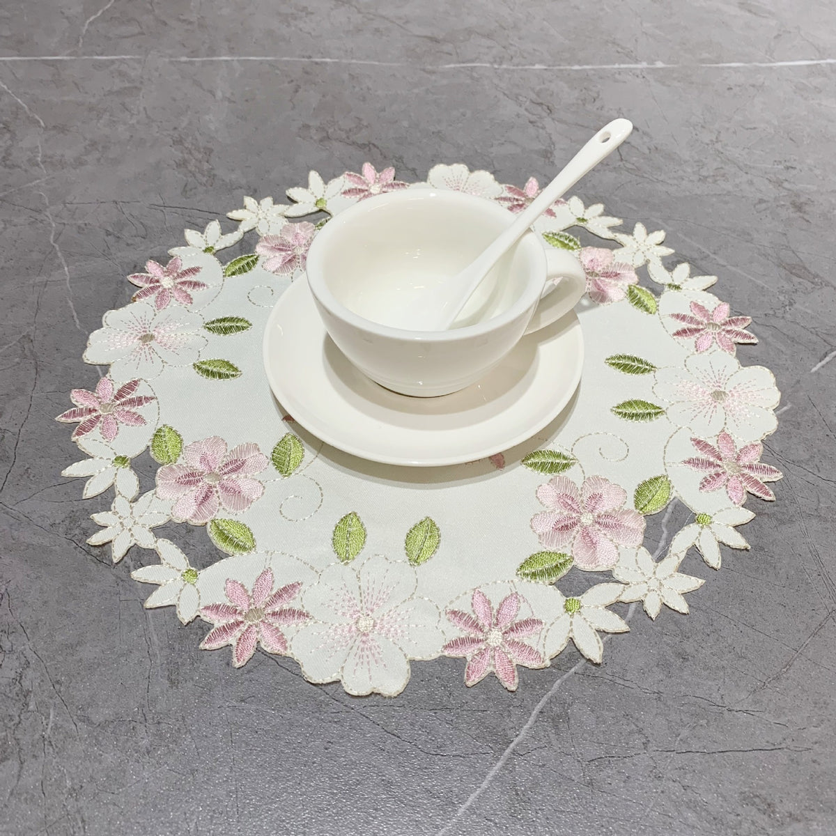 Embroidered Round Placemat
